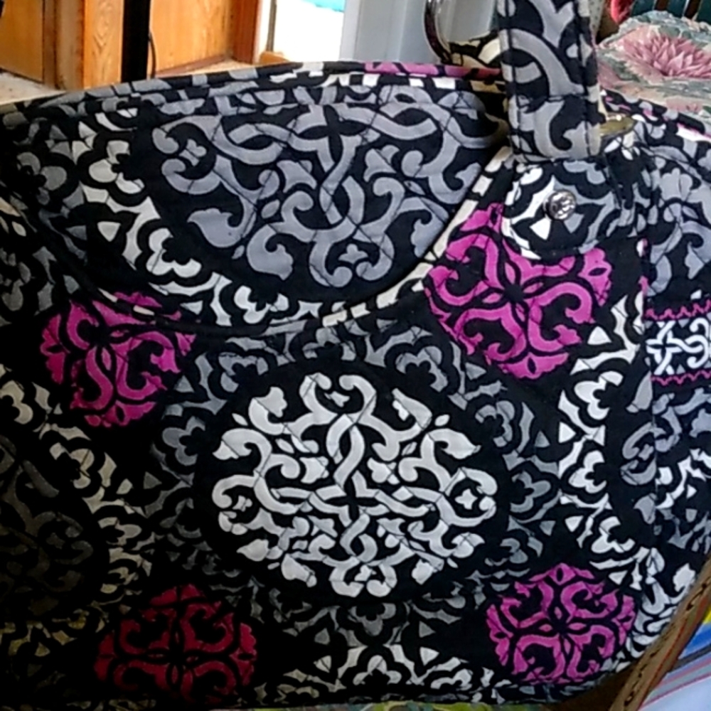 Vera Bradley pink and black bag